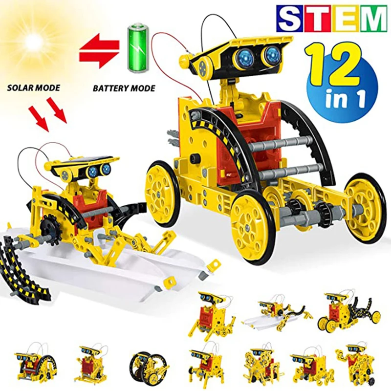 Science Project Robot - 12 in 1 과학 실험 태양
