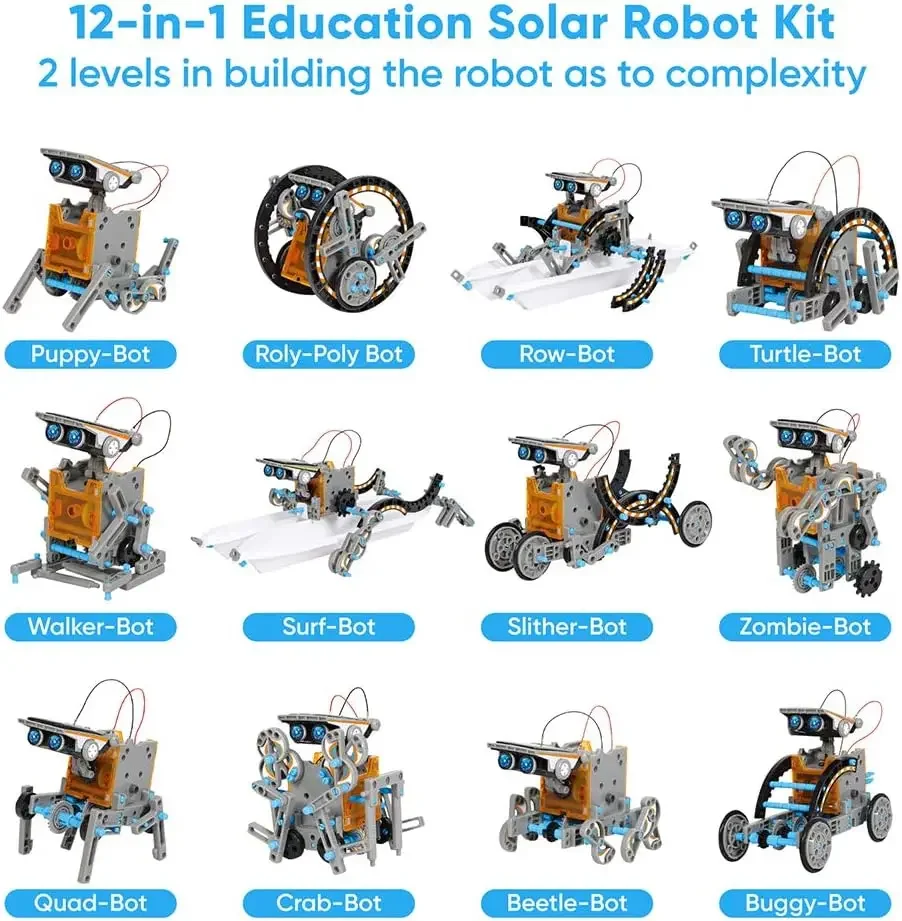 13-in-1 교육용 태양열 로봇 장난감 8-10세 이 - Science Project Robot 리뷰 및 가격
