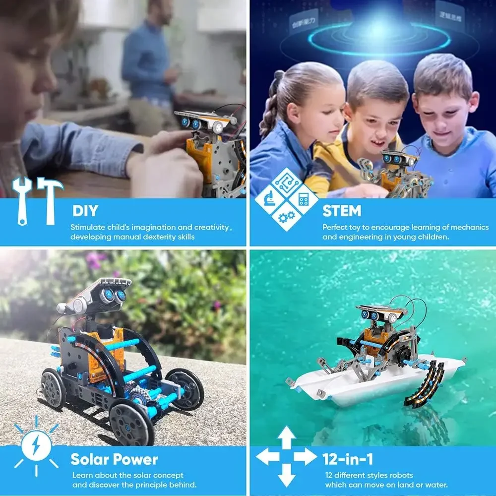 13-in-1 교육용 태양열 로봇 장난감 8-10세 이 - Science Project Robot 리뷰 및 가격
