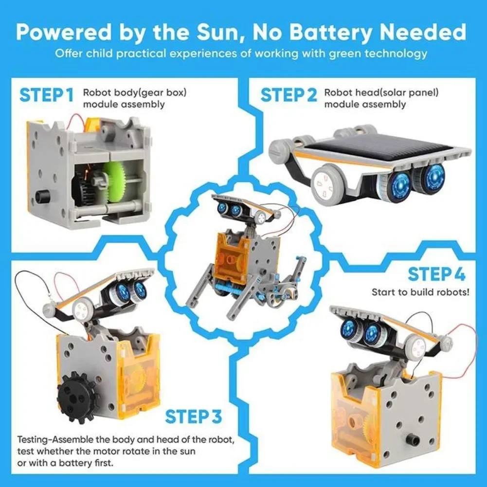 13 in 1 태양열 구동 로봇 과학 키트 DIY 빌딩 - Science Robotics 리뷰 및 가격